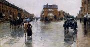 Childe Hassam Regentag in Boston oil on canvas